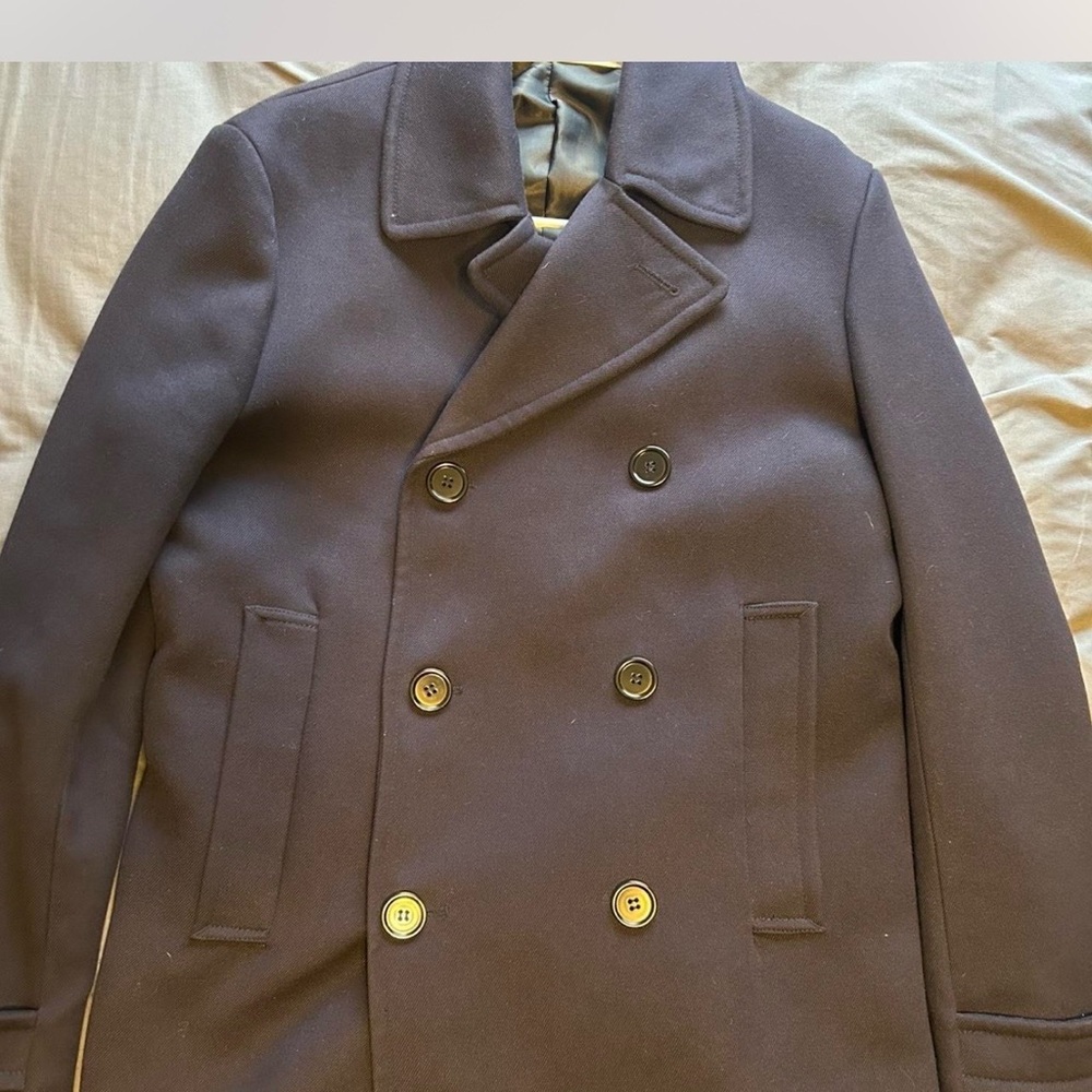 H&M Men's Navy Peacoat